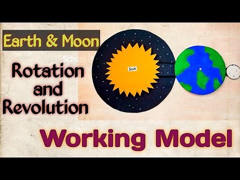Earth & Moon Rotation and Revolution/Working model/Science project for exhibition/Kansal Creation