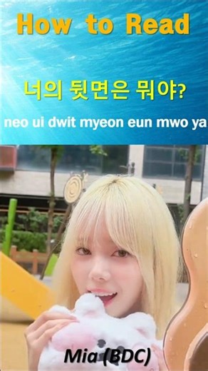 ShapeShifter (BDC), reading Korean lyrics