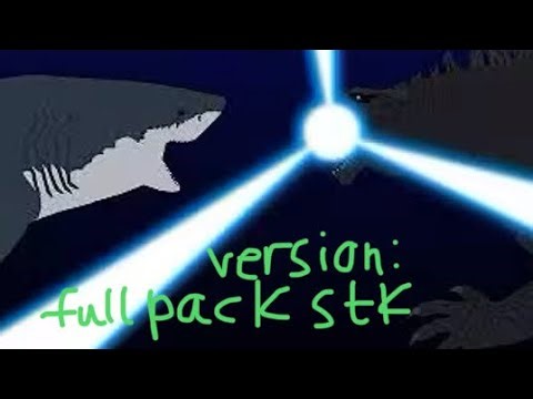 Godzilla vs Mega shark (Sticknodes animation) but in a full pack version