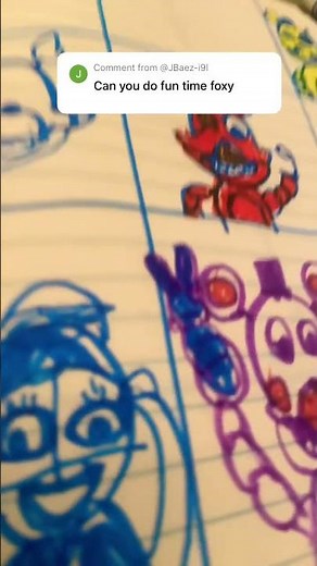 Drawing fun time foxy