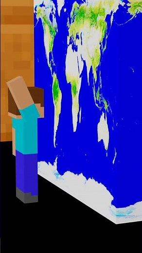 Minecraft Earth 🌎🧊| How to find Earth between the blocks | #atoyday #planetforbaby #planetsize