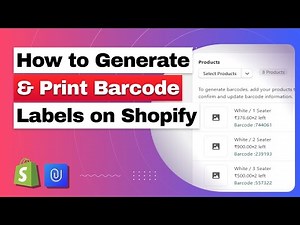 How to create and print barcode labels on Shopify