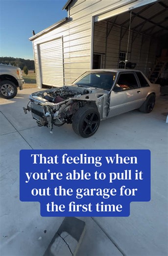 Experience the Thrill of Pulling Your Mustang Out of the Garage