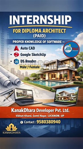 Paid Architecture Internship 😍 Diploma Architects Apply