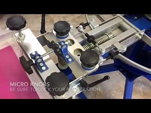 Screen Printing Film Positive Registration Press Setup