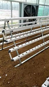 Agriculture Greenhouse Hydroponic PVC Channel Vertical Galvanized a Frame Growing NFT System