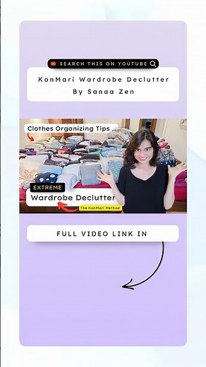 Folding clothes in Konmari Method by sanaa zen #mariekondoorganization