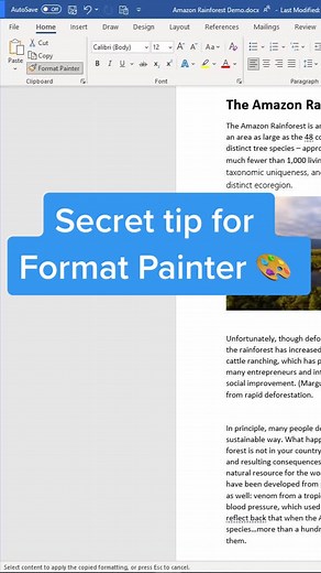 Unlocking the Power of Format Painter Tool in Microsoft Office