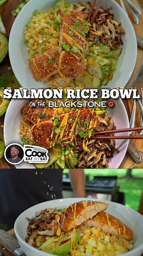 Delicious Salmon Rice Bowl Recipe by Chef Nathan Lippy