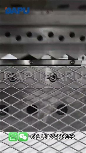 High-Speed Expanded Metal Production at 160 Tons #factory #engineering