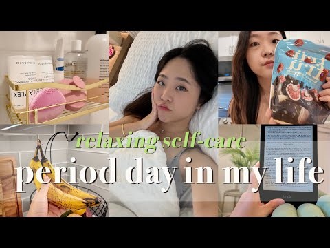 realistic period day ☁️ | relaxing self-care routine tips | slow productivity