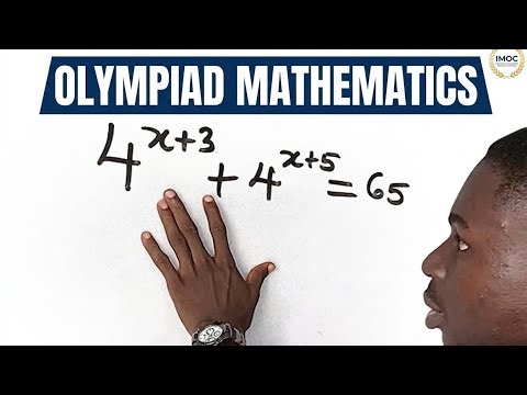 Solving \\bm{4^{x+3} + 4^{x+5} = 65} | Laws of Indices Explained"