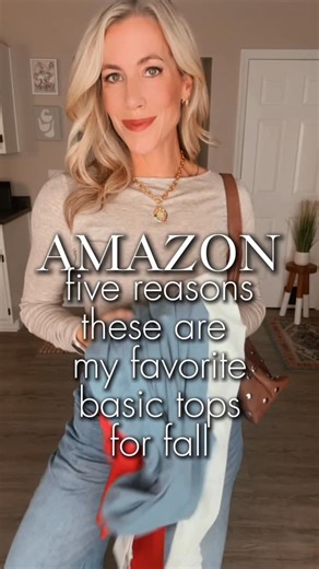 DreamaLittleDreamVT ✨ on Instagram: "NEW FAVORITE AMAZON BASIC Comment “BASIC” and I will send you the details directly! I styled my new fave layering top from @c202.official ! These are made of 17% merino and they feel so luxe! They are stretchy, and so flattering with a smoothing shape that contours and looks GREAT with jeans! Select styles are 15% off with code: C202LOVE15 gets you 15% off at checkout! #amazonfashion #founditonamazon #falloutfits #fashionreel #momoutfits #amazonlooks #comfyou