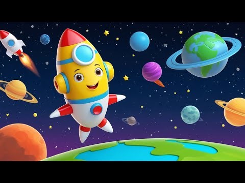 Tiny Rocket Lost Its Helmet 🚀🪖 | 3D Animated Nursery Rhyme for Kids