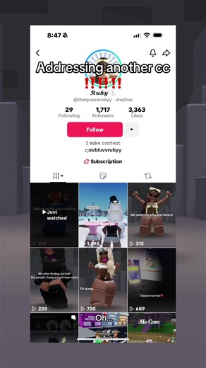 @𝓡𝓾𝓫𝔂🫧 Girl you are almost 18 years old & complaining I’m 20 on Roblox??? How does that make sense you are basically grown yourself but let me guess your friend doesn’t see nothing wrong with that 💀 ya are hypocrites you made a 20 minute video girl but ya keep saying you are getting harassed??? Be so fr no one is watching a 29 minute video over baddies & stop playing victim #fypシ゚viral #foryoupage #cloutchaser #robloxbaddies #exposed