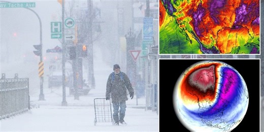 Polar Vortex collapse forecast: Temperatures set to plunge as 'extreme winter conditions' sweep America and Canada