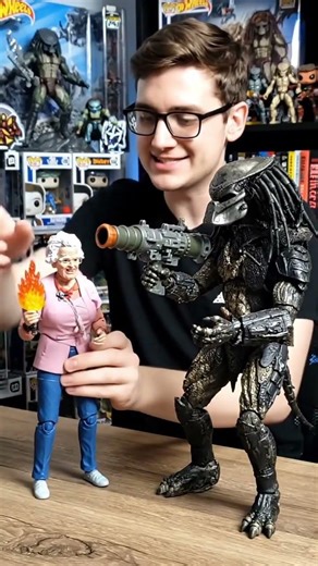 Reviewing the new predator and granny toy set.#memes
