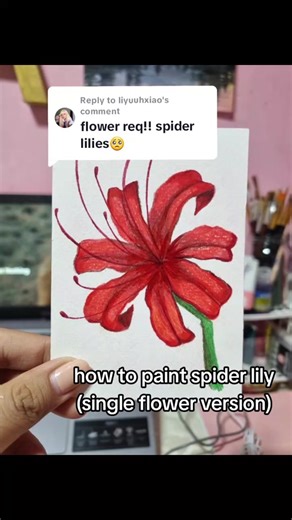 Tutorial de dibujo: Lirio Araña