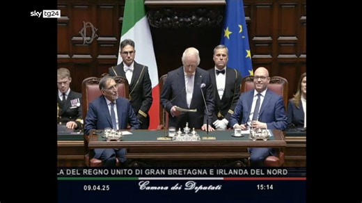 Re Carlo in Italia, il discorso integrale al Parlamento. VIDEO