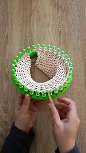 Super Easy circular Loom Crochet – Step‑by‑Step Tutorial | Crochet knitting Ouabd