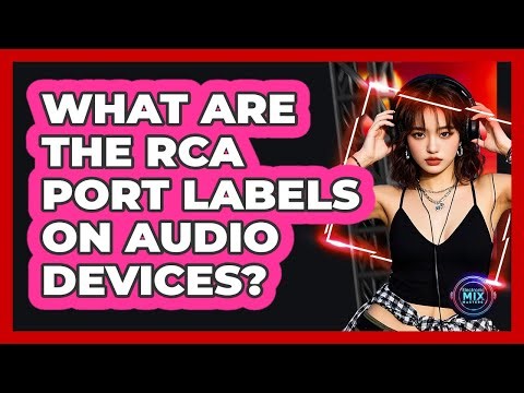 What Are The RCA Port Labels On Audio Devices?
