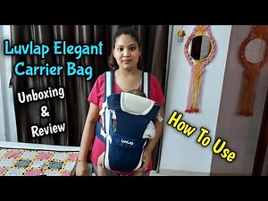 Luvlap Elegant BABY CARRIER Unboxing & Review | How To Use Baby Carrier | Baby Carrier Demo