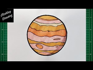 How to Draw Jupiter Planet easy