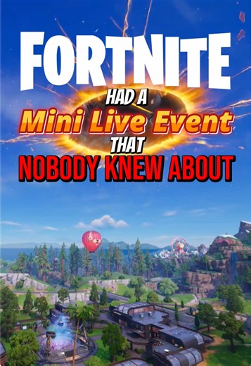 Fortnite Had a Mini Live Event Nobody Knew About #fortnite #gaming #fortniteliveevent #fortniteevent #fortnitechapter7