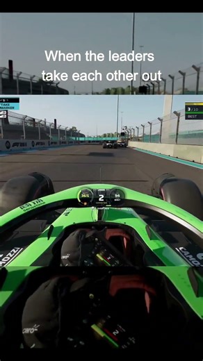 F1 25 The leaders crashed #gameplay #f1 #shorts #subscribe