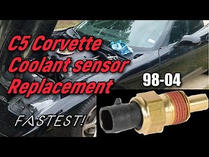 C5 Corvette Coolant Temperature Sensor Replacement P0128 1997-2004