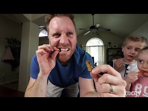 DadCity Eats Alligator! (Gummy vs Real Family Challenge Part 1!)