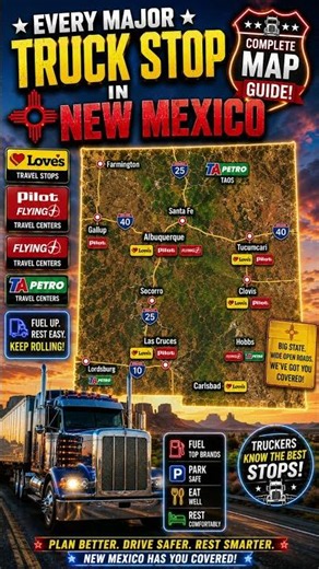 🚛 Every Major Truck Stop in New Mexico! 🇺🇸 Complete Map Guide