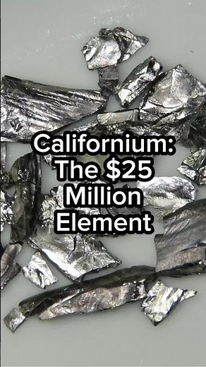Californium: The $25 Million Element #science #elements #rare #didyouknow #nuclear