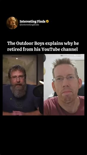 Interesting Finds on Instagram: "Luke Nichols, the creator of the Outdoor Boys YouTube channel, is based in the United States. Recently opened up about why he decided to step away from his YouTube channel — and his reasons hit close to home for many creators. “I want to be able to go out in public and eat dinner with my wife at a restaurant without it causing problems,” he shared. “I want to be able to go to my kids’ school events and not have it turn into a distraction.” After years of building