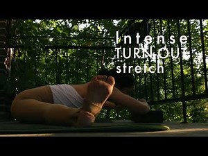 Active Box Split Hold; Intense Turn-Out Stretch with Strength and Flexibility