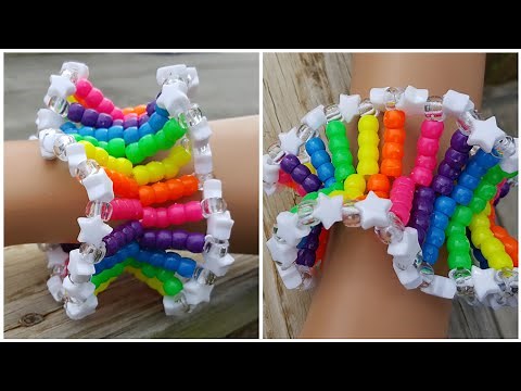 Wavy kandi cuff tutorial