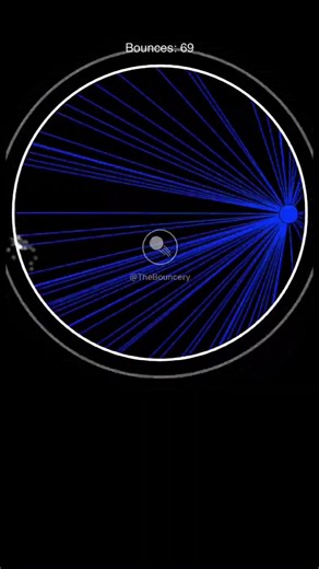 Perfectly synced ball physics #asmr #adhd #satisfying #ball #bounce #bouncingball #code