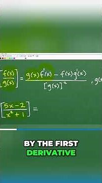 Master the Quotient Rule Simple Calculus Derivative Explained! #math #maths #calculus #education