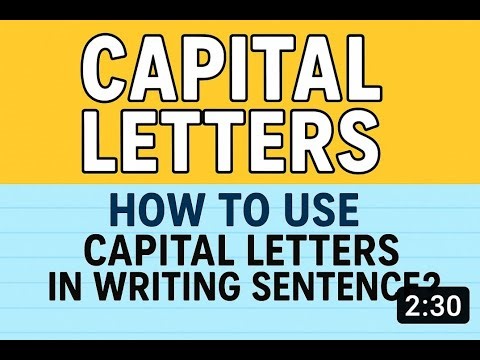 Capital Letters in English Writing