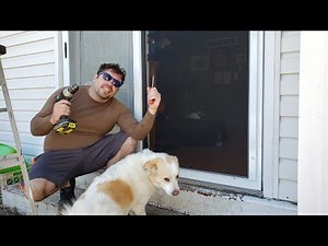 How to install a sliding screen door and track how to make a easy track with hardware store material