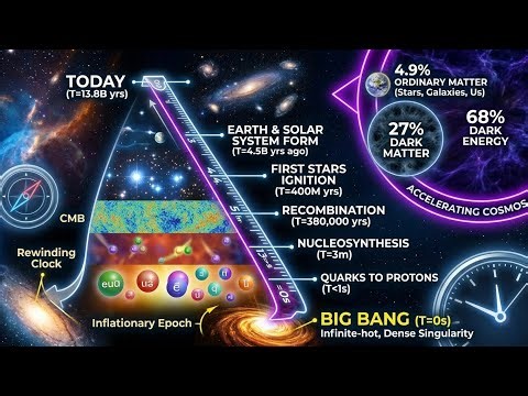 The 13.8 Billion Year Journey: From Big Bang to Dark Energy