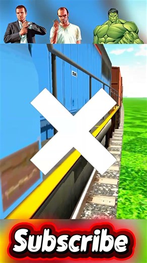 Michael 😄🆚 Trevor 🔥🆚 Hulk 💪 - Train 🚂 Takker Challenge 💥|| #gaming #mobilegaming