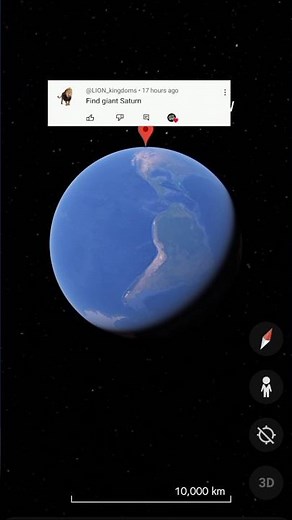 Giant saturn 🪐 find? google earth game challenge 47#googleearthgamechallenge