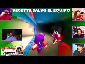 Vegetta salvó su equipo en último momento Squid Craft Games | Minecraft