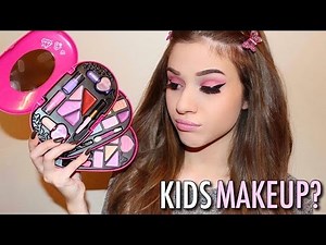 FULL FACE USING ONLY KIDS MAKEUP Challenge | Senay Bostancioglu