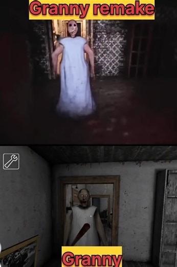 granny remake vs original granny❤ #granny #granny3 #grannygame #gaming #horror #trending #shorts