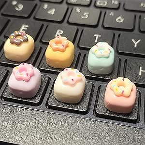 Amazon.com: Keyboard Stickers for Long Nails, Raised Typing Stickers Keyboard Covers Suitable for PC Gaming - Donut Shape, 36 Count : Electronics