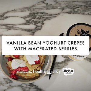 812K views · 1.8K reactions | Looking for the perfect simple summer dessert recipe? We've got you covered with this simple yet delicious crepes recipe. noosa Vanilla Bean yogurt gives these crêpes a light and airy texture and makes for the perfect extra creamy and oh-so-dreamy filling! | Bon Appétit Magazine | Facebook
