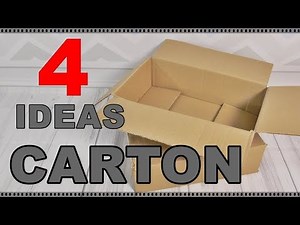 4 Ideas with cardboard. Compilation