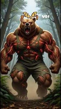 The dangerous bear paw and the cat #viral #ai #aivideo #catai #trending #aianimation #cat